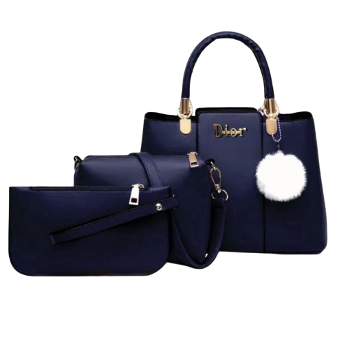 Elegant 3-in-1 Dior-Inspired Handbag Set – Timeless Taupe