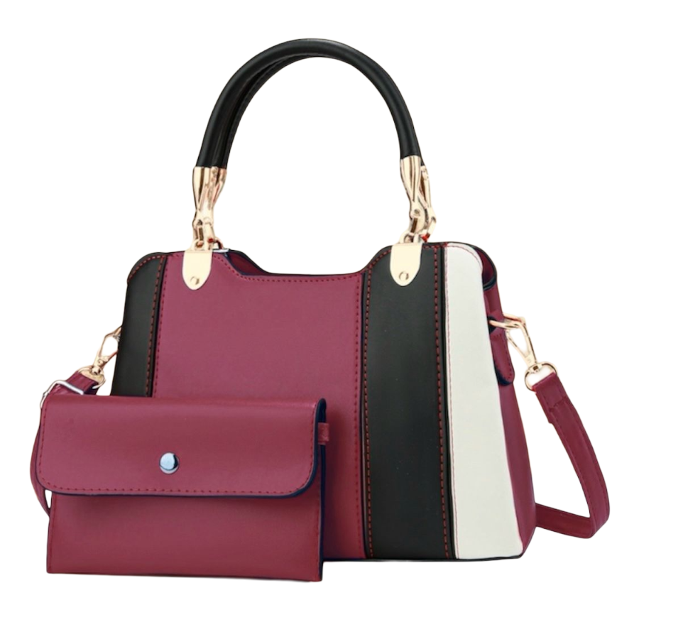 Elegant Tricolor Handbag Set – Classy, Spacious & Stylish for Everyday Glam