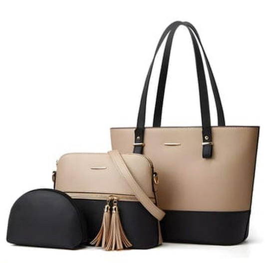 3-Piece Stylish Shoulder Bag Set for Women – Premium Quality & Elegant Design