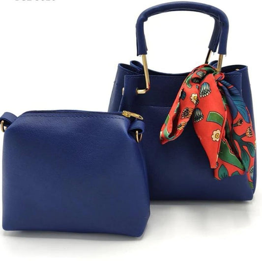 Skin PU Leather Women's Handbag Set – 2 Pcs | Top Handle Purse with Pouch (Copy)