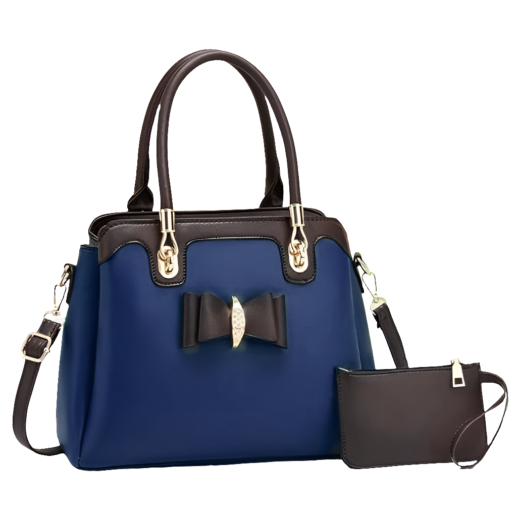 High Quality 2 Piece Set Bow Style With Wallet with Long Belt