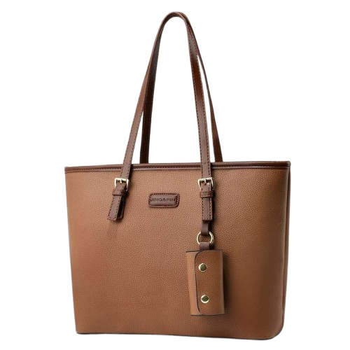 Elegant Plain Rexine Shoulder Tote – Stylish Women’s Handbag