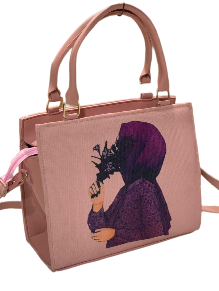 Elegant Printed Art Tote – Modern Modesty in Style