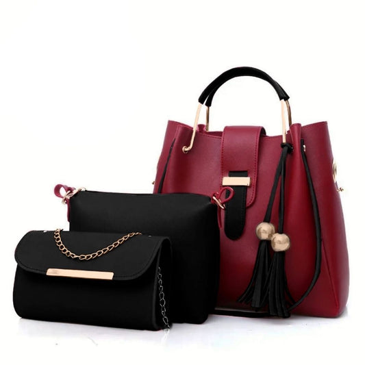 Elegant 3-in-1  Bag Se Style meets sophistication – a must-have combo for every classy girl!