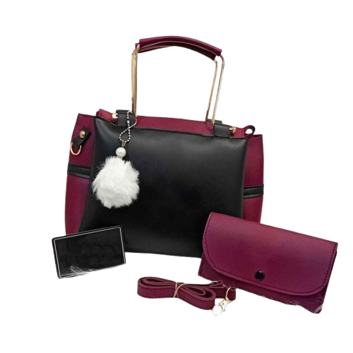 Elegant 3-Piece Handbag Set for Women – Stylish, Spacious & Versatile