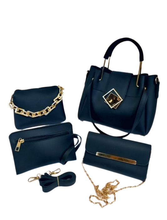 Elegant 5-in-1 Luxury Handbag Set for Modern Women