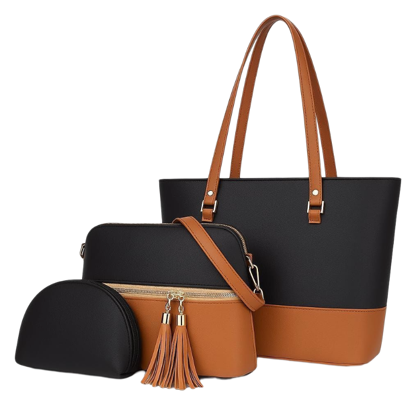 3-Piece Stylish Shoulder Bag Set for Women – Premium Quality & Elegant Design