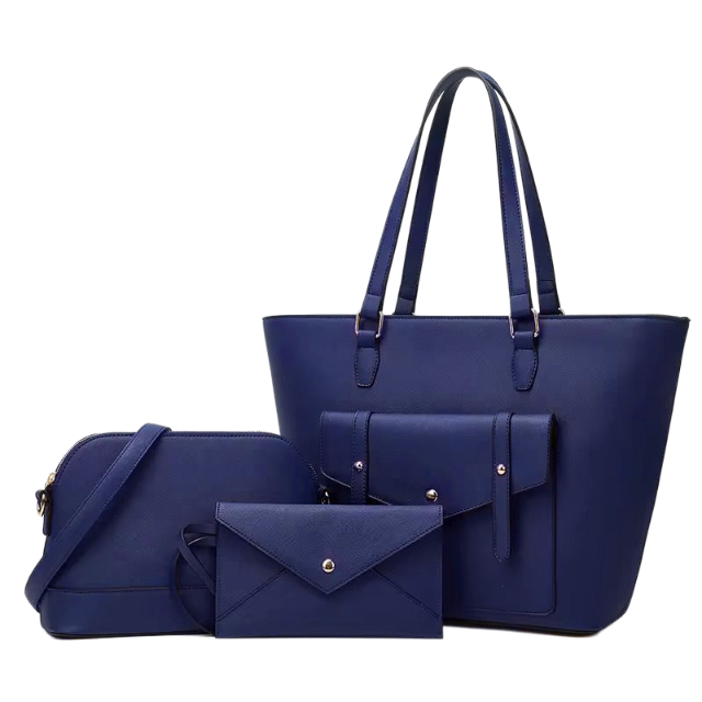 Elegant 3-in-1 Blush  Women's Handbag Set