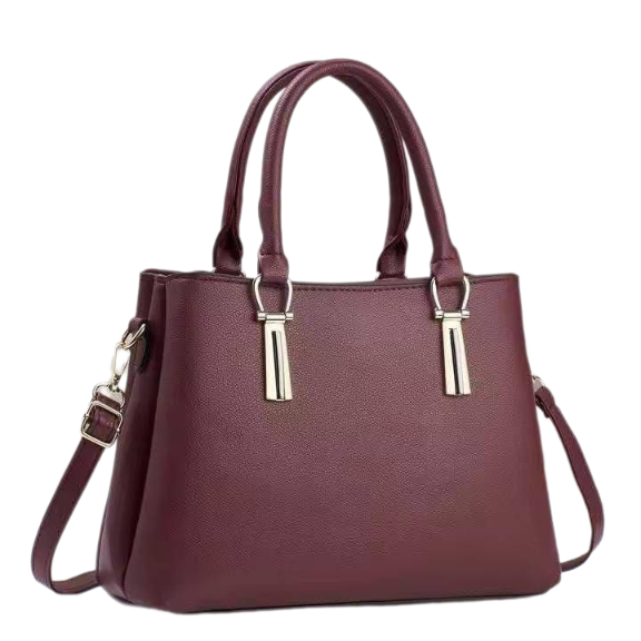 Blush  Elegant Ladies Handbag with Gold Accents – Chic & Versatile