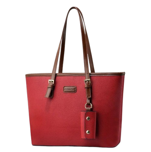 Elegant Plain Rexine Shoulder Tote – Stylish Women’s Handbag
