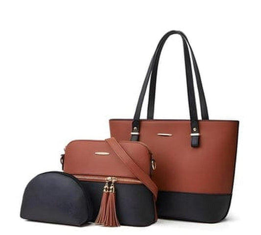 3-Piece Stylish Shoulder Bag Set for Women – Premium Quality & Elegant Design