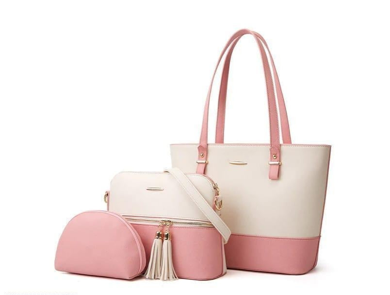 3-Piece Stylish Shoulder Bag Set for Women – Premium Quality & Elegant Design