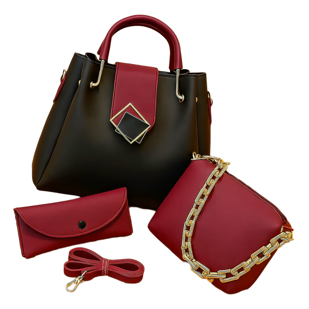 Chic 4-in-1 Designer Handbag Set – Grace Meets Glamour