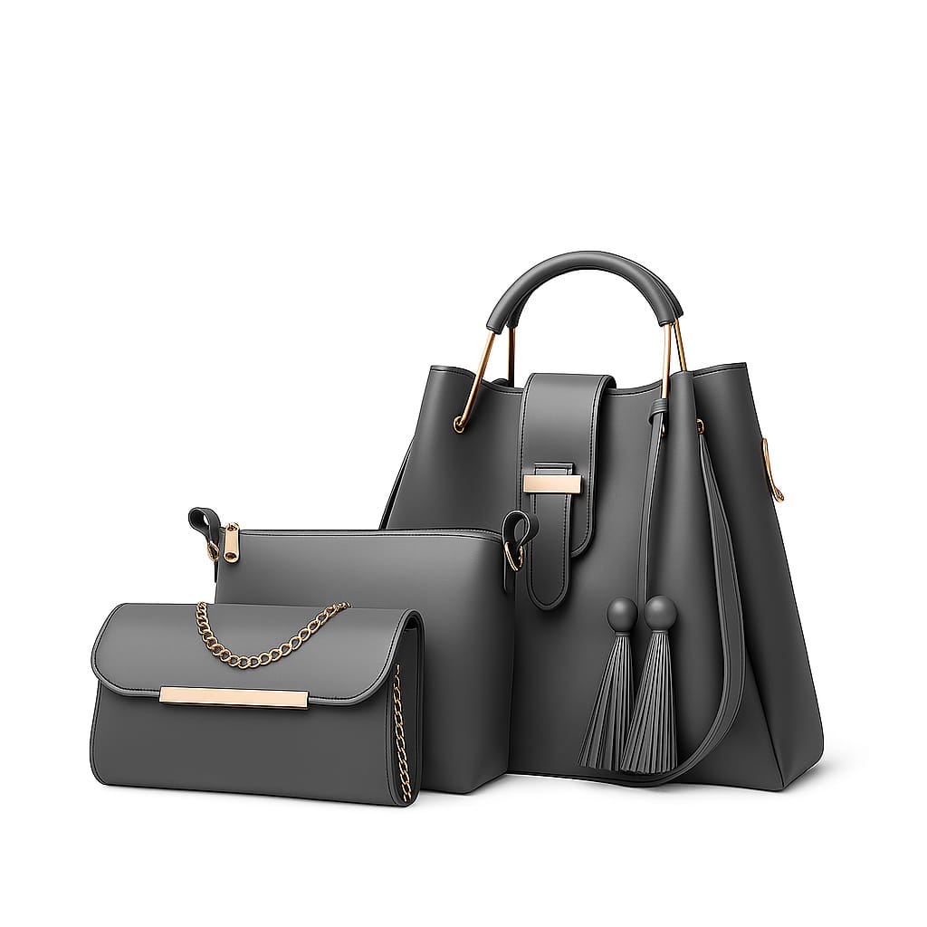 Elegant Burgundy 3-Piece Handbag Set – Style Meets Versatility!
