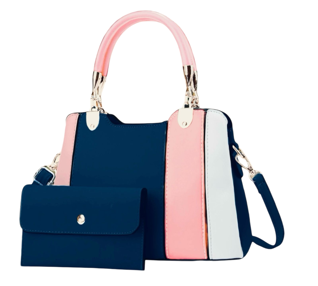 Elegant Tricolor Handbag Set – Classy, Spacious & Stylish for Everyday Glam