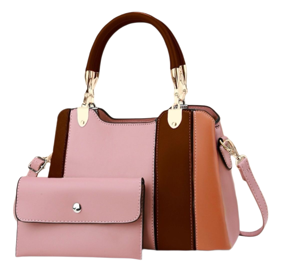 Elegant Tricolor Handbag Set – Classy, Spacious & Stylish for Everyday Glam