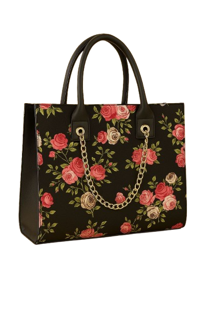 Floral Elegance Tote – By The Bag Master