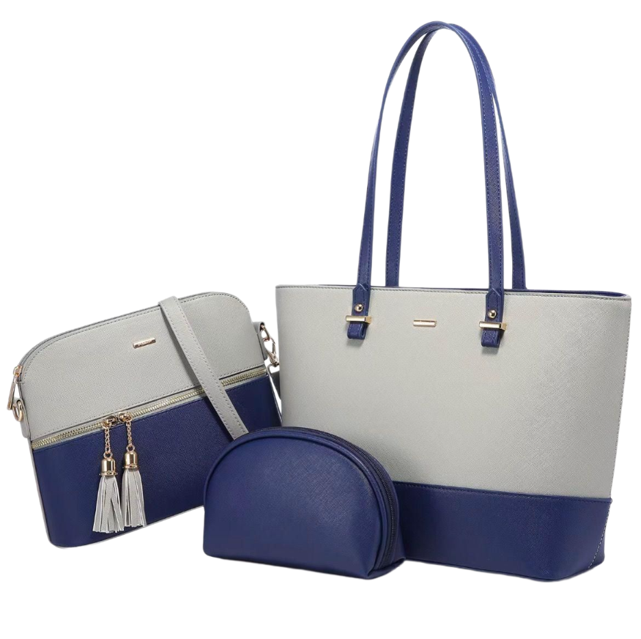 3-Piece Stylish Shoulder Bag Set for Women – Premium Quality & Elegant Design