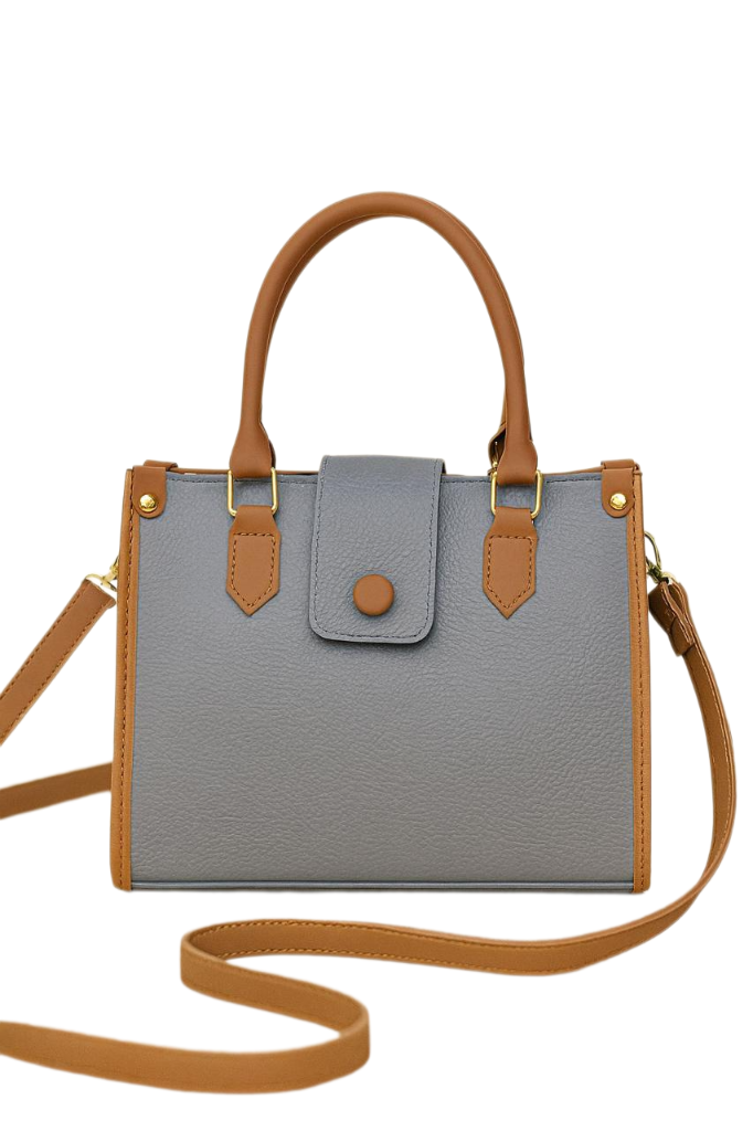 Classic Contrast Tote Handbag – Elegance with Every Step