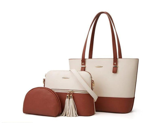 3-Piece Stylish Shoulder Bag Set for Women – Premium Quality & Elegant Design