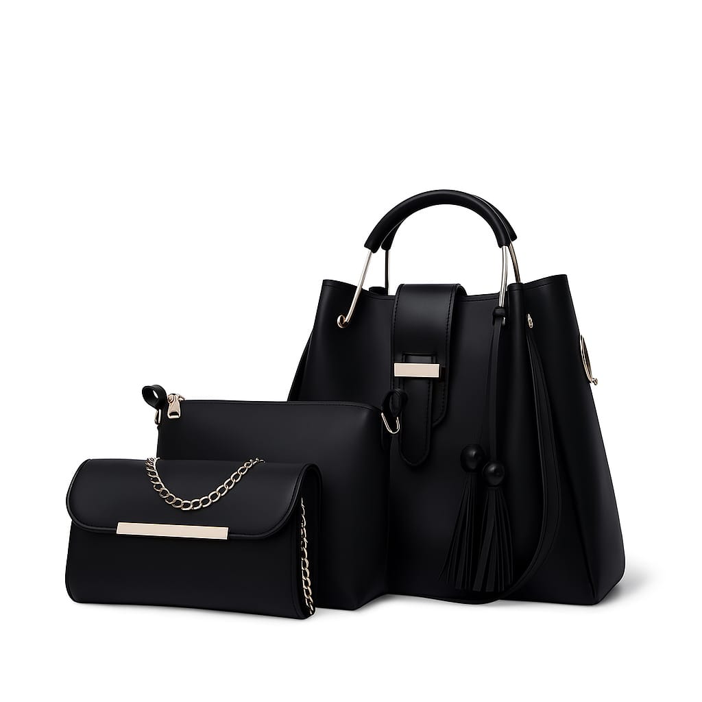 Elegant Burgundy 3-Piece Handbag Set – Style Meets Versatility!