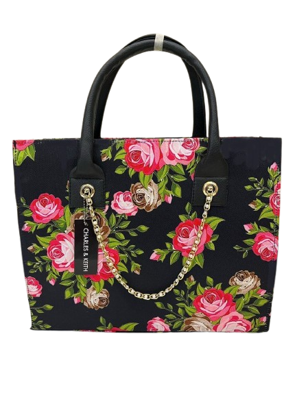 Floral Elegance Tote – By The Bag Master